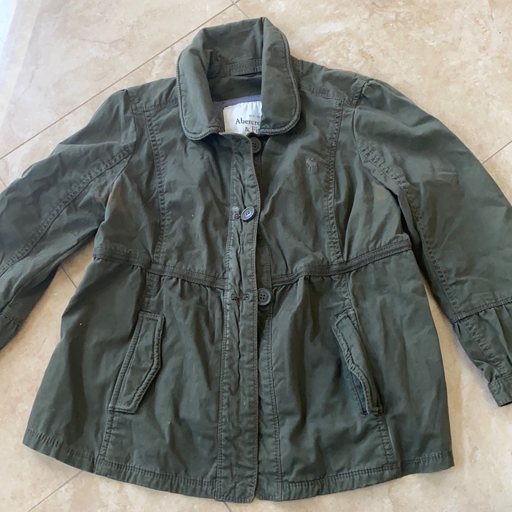 Abercrombie army green jacket